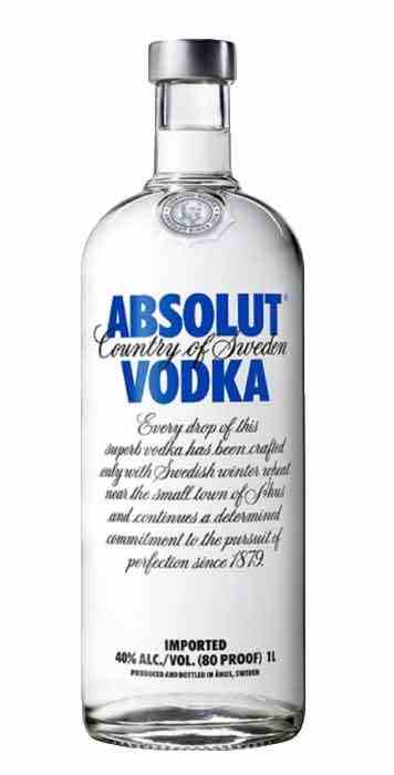 ABSOLUT VODKA 80 BLUE LITRE - Flying Dutchman Liquors Yamacraw
